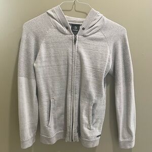 MPG Light Gray Women’s Zip-Up Hoodie Sweater